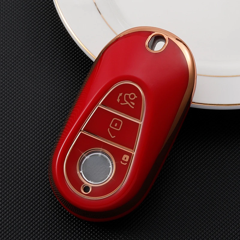 Car Key Case Cover for Mercedes Benz C S Class W206 W223 2020 EQS Maybach S  EQC S580 580 S580 EQS S580 C220d S500 S400 C200 S680 - AliExpress