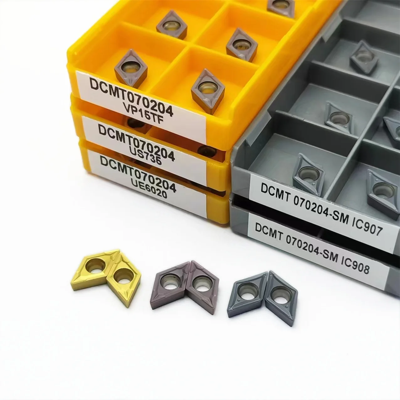 10 шт. DCMT070204 UE6020 US735 VP15TF DCMT 070204-SM IC907 IC908 инструмент с ЧПУ Высококачественный Режущий инструмент DCMT 070204 Поворотная вставка