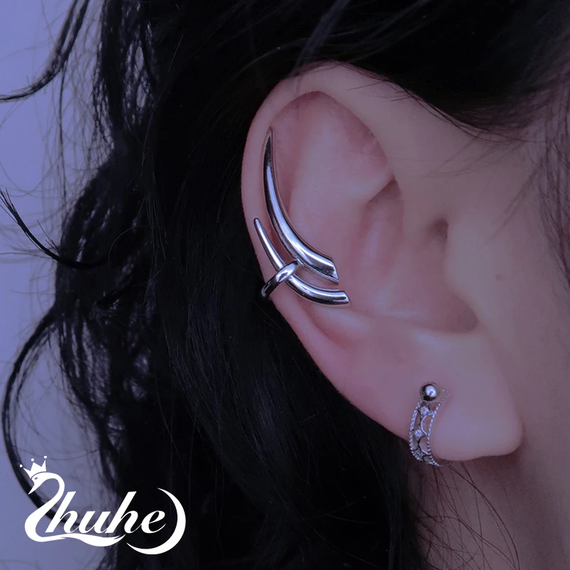 New Geometric Ear Clip Cyberpunk Style Men's And Women's Jewelry Party Gift