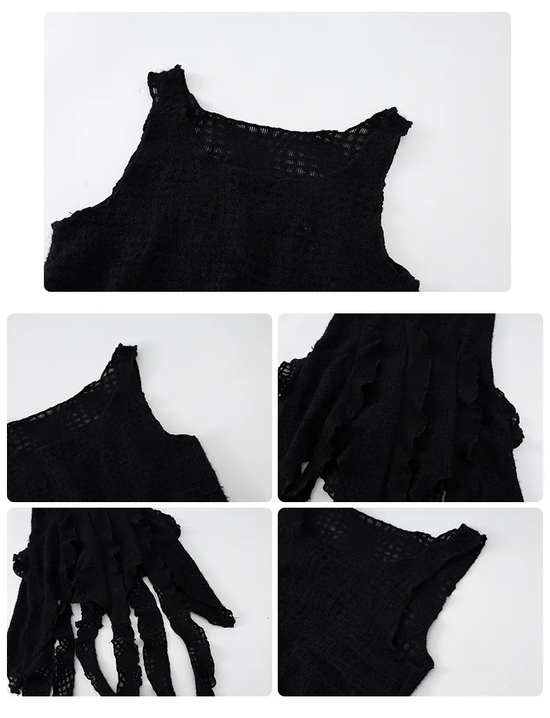 Girls Wasteland Street Dance Knitted Tank Top Jeans Boys Hip Hop Hoodies Clothes Sets Kids Jazz Costume Children Punk Streetwear Sde434a9413e44d9496a9a4cc67f0ed67q