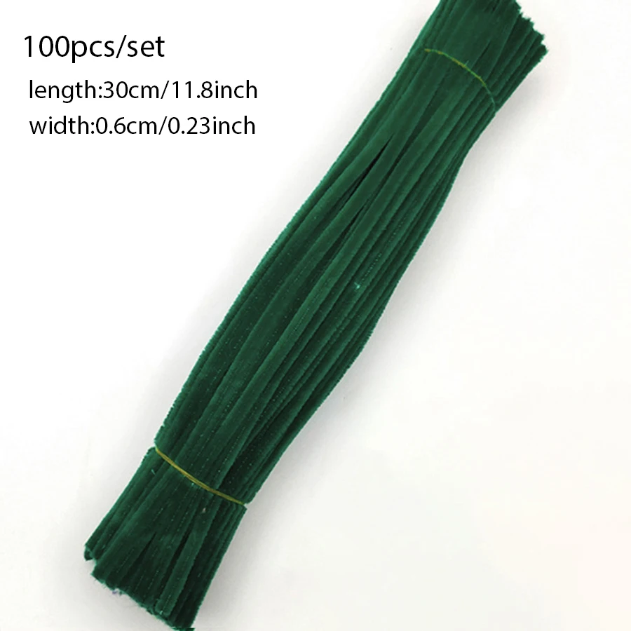 100pcs Colorful Chenille Stems for DIY Craft Projects and Creative Fun