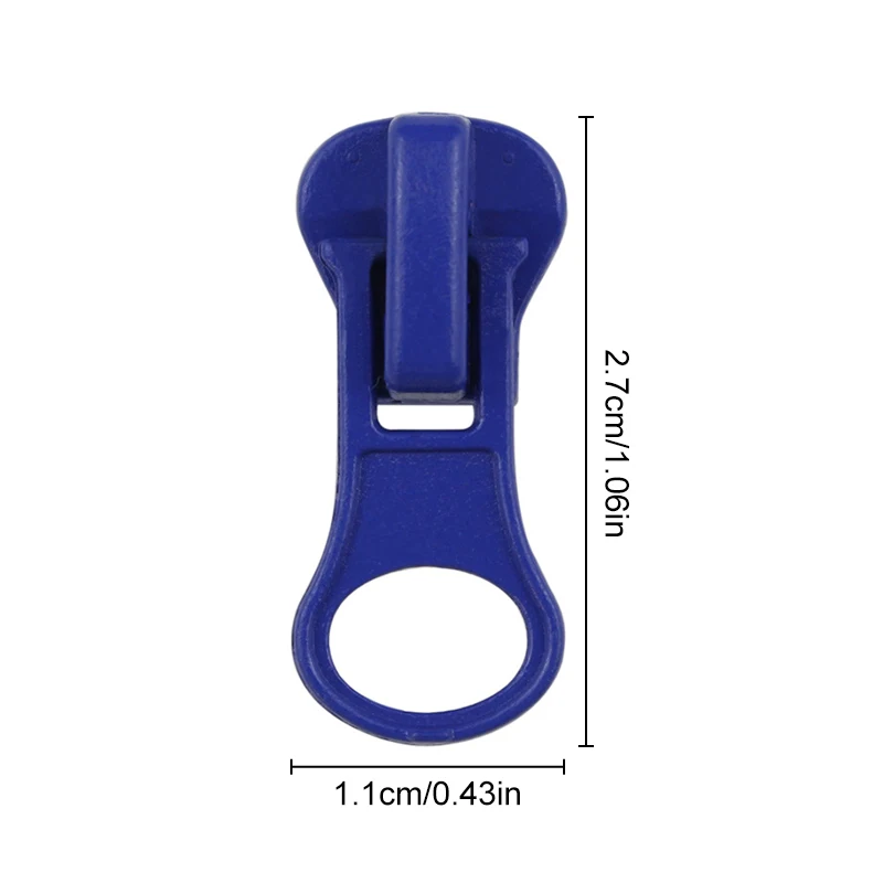 5# Metal Zipper Sliders 10Pcs for Resin Zippers Clothes Jacket Zip Puller Backpack Zipper Head Repair Kit Sewing Accessory