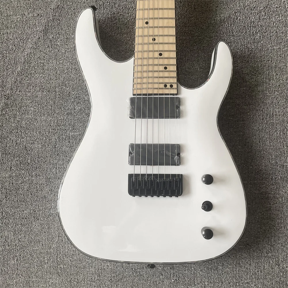 

In stock 8 string maple white electric guitar new launch free delivery to your door guitars guitarra