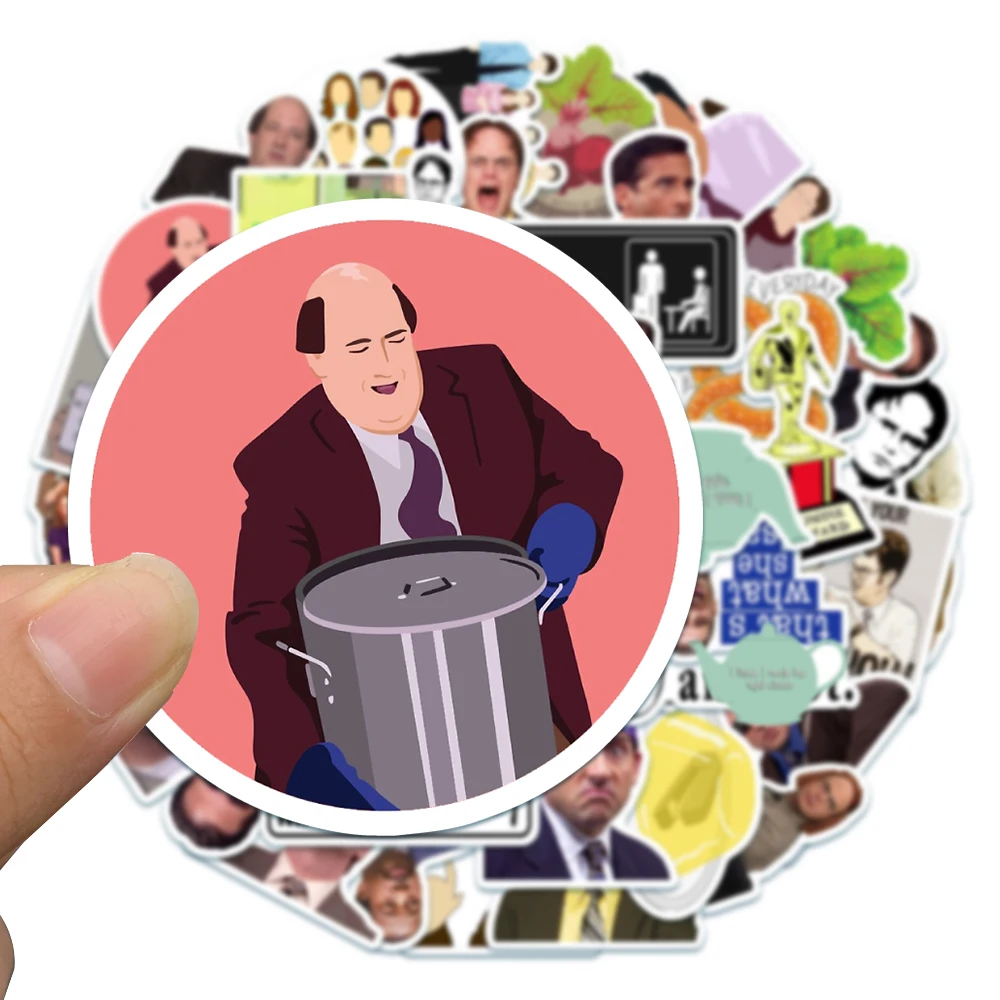 10/30/50PCS Funny The Office Cartoon Stickers TV Show DIY Motorcycle Travel Luggage Guitar Skateboard Classic Toy Sticker Gift 3