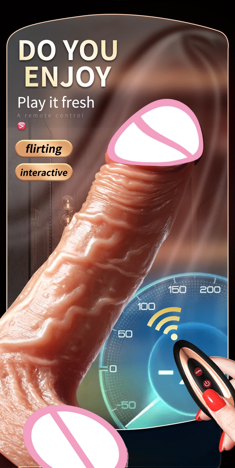 APP Control Thrusting Vibrator Female Masturbation Realistic Heating Vibrating Dildo Sex Toy Anal Clitoral G-spot Stimulation