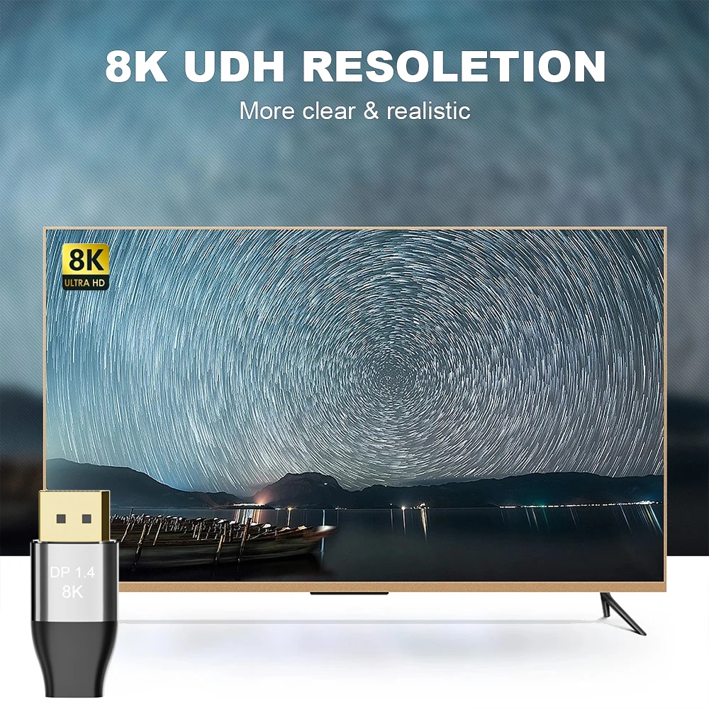 8K ̴ DP ÷Ʈ 1.4  ȯ, 8K @ 60Hz 4K @ 144Hz  DP-̴ DP - ̺ ͽٴ, ƿ