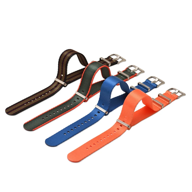 Deluxe Military-Style Nylon Strap with Triple Ring Buckle