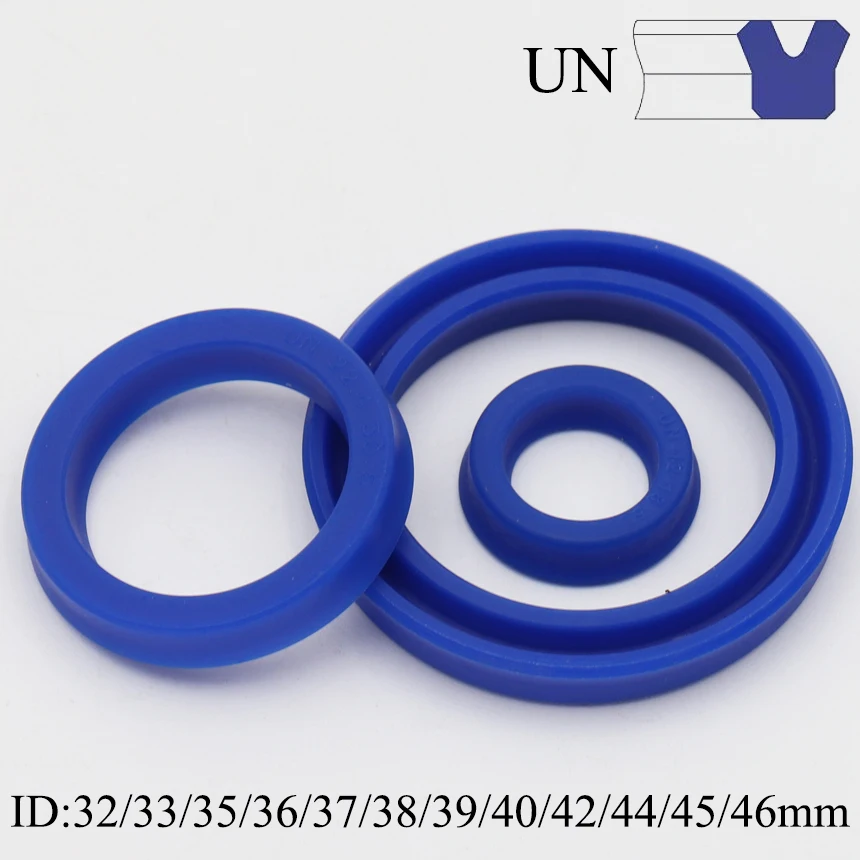 UN 35/35.5/36/38/39/40/42/44/45/46/48/50/52mm ID 폴리우레탄 PU 로터리 샤프트 피스톤 로드 U/Y 립 링 가스켓 유압 오일 씰