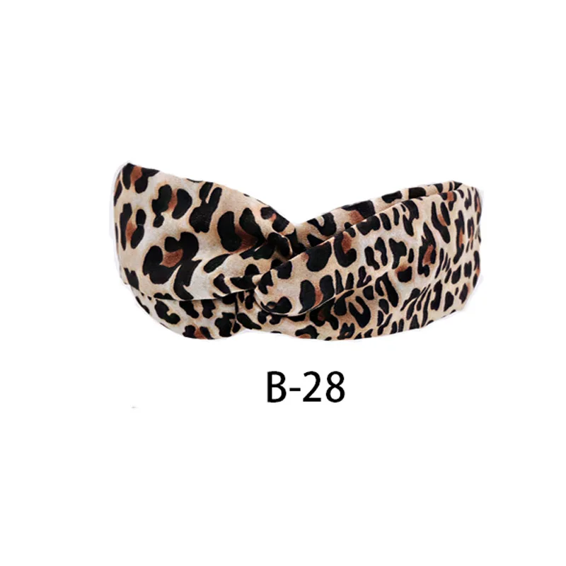 New Spring Summer Sports Hair bands for Women Europe Harajuku Flowers for Headband Leopard Print Retro Casual Beach Outdoor mini hair clips Hair Accessories