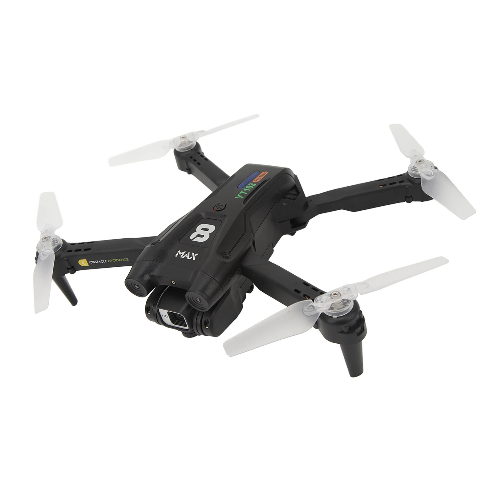 Portable Mini Drone Gravity Sensing HD Dual Camera 360 Degree Obstacle Avoidance RC Quadcopter with LED Light for Photography