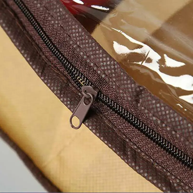 5/4/3/2/1PCS Nonwoven Transparent Shoe Cabinet Dust-proof 12Cases Shoes Storage Foldable Organizer Holder Box Under Bed Closet 3