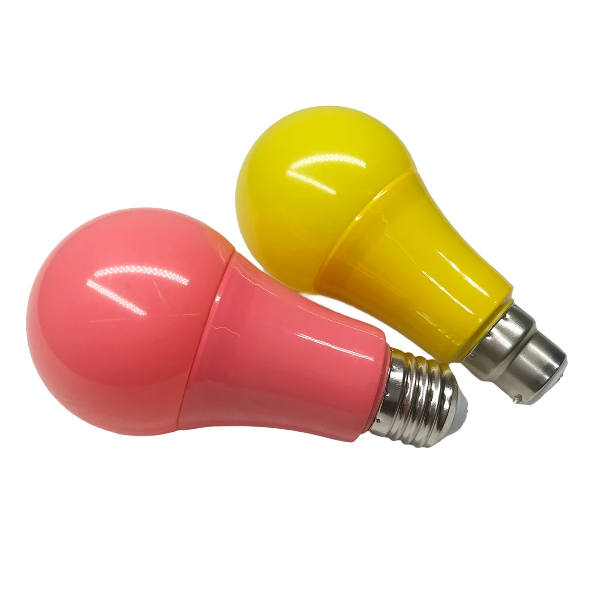 Led Light Led Lamp 220V 110V E27 B22 5W Led Color Plastic Coated Aluminum Colorful Red Yellow Blue Decorative Lantern Bulb A65 Colorful LED Bulb