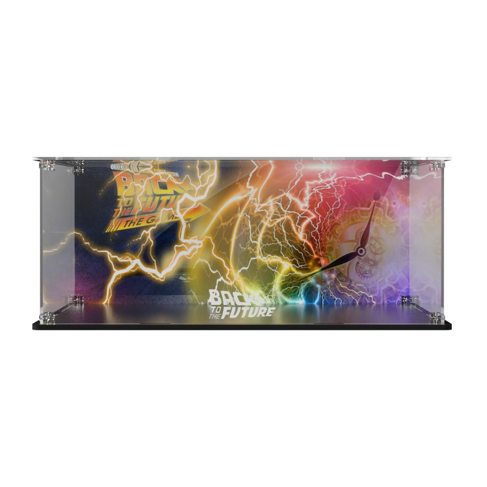 Acrylic Display Box for Lego 10300 Back to the Future Time Machine Dustproof Clear Display Case (Lego Set not Included） 6