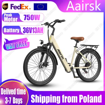 Bicicletta Elettrica Aairsk SU7 250W 36V13AH con Batteria al Litio, Bici Elettrica da Città per Adulti, E-bike da 24 Pollici, Moto Fuoristrada