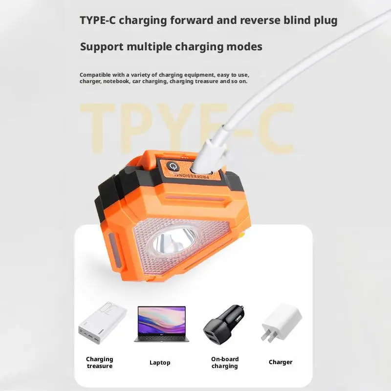 USB 충전 LED 헤드라이트 방수 강력한 라이트 헤드램프 야외 캠핑 야간 낚시를 위한 웨어러블 러닝 손전등