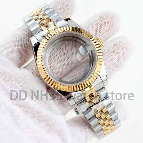 36mm/39mm NH35 Watch Case Sapphire Glass 20mm Solid 316L Stainless Steel Bracelet for Datejust NH35 NH36 Movement 28.5mm Dial - Image 45