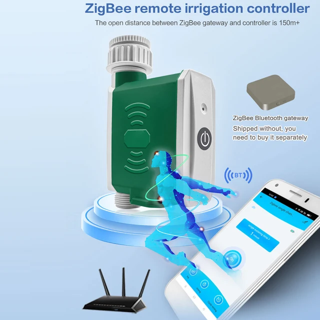 Tuya Zigbee Smart Drip Öntözővezérlő Öntözés Időzítő Automatikus Kerti Öntözőrendszer Alexa Google Home Voice Controlhez - Image 3