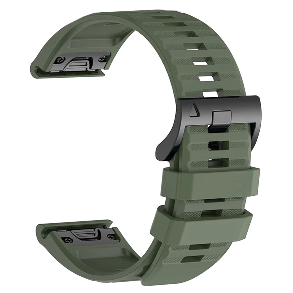 Durable QuickFit Silicone Sport Strap - Versatile 22mm/26mm Watchband