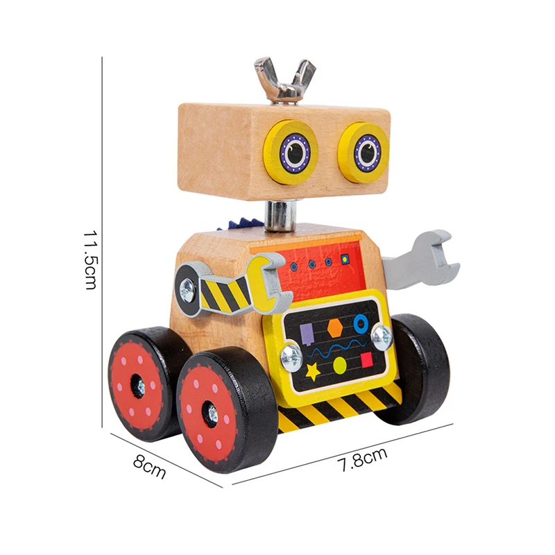 Montessori Baby Busy Robot Vehicle Nut Screws Disassembly Tool Car Cube Polyhedral Toy Educational Learning Toys Game