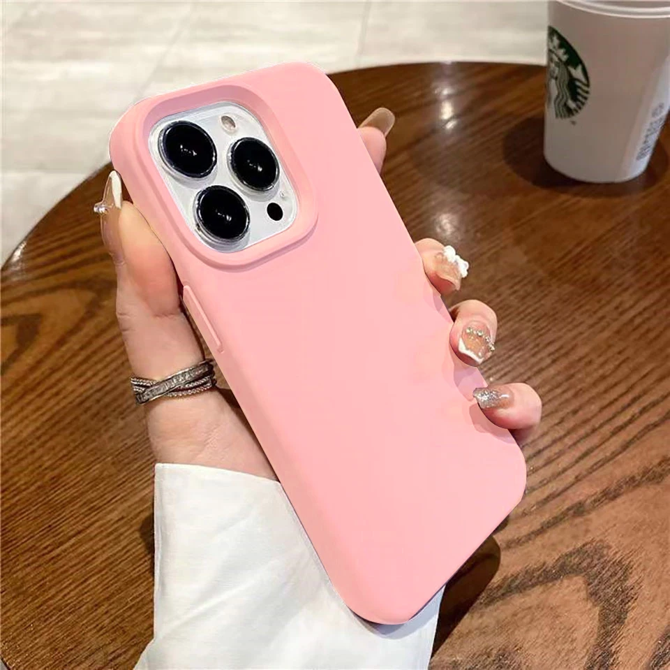 thumbnail image 1 of Original Liquid Silicone Case For iPhone 15 14 13 12 11 Pro Max Shockproof Soft Back Cover For 14 15 Plus Cute Cases Accessories, 1 of 5