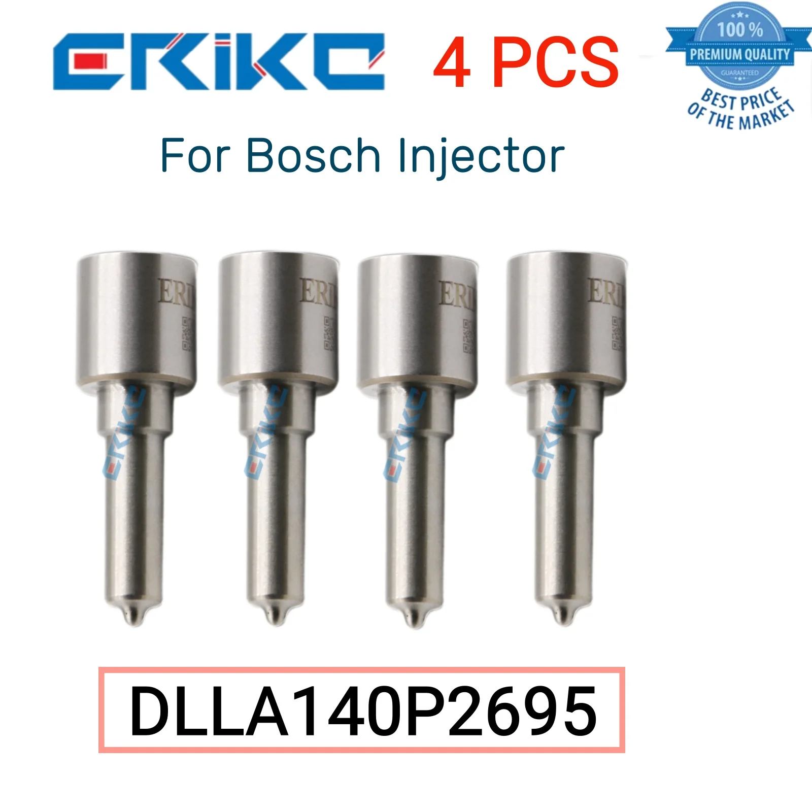 

4 PCS DLLA140P2695 Original Common Rail Nozzle DLLA 140 P 2695 Industry Spray Nozzle DLLA 140P2695 for Bosch Injector