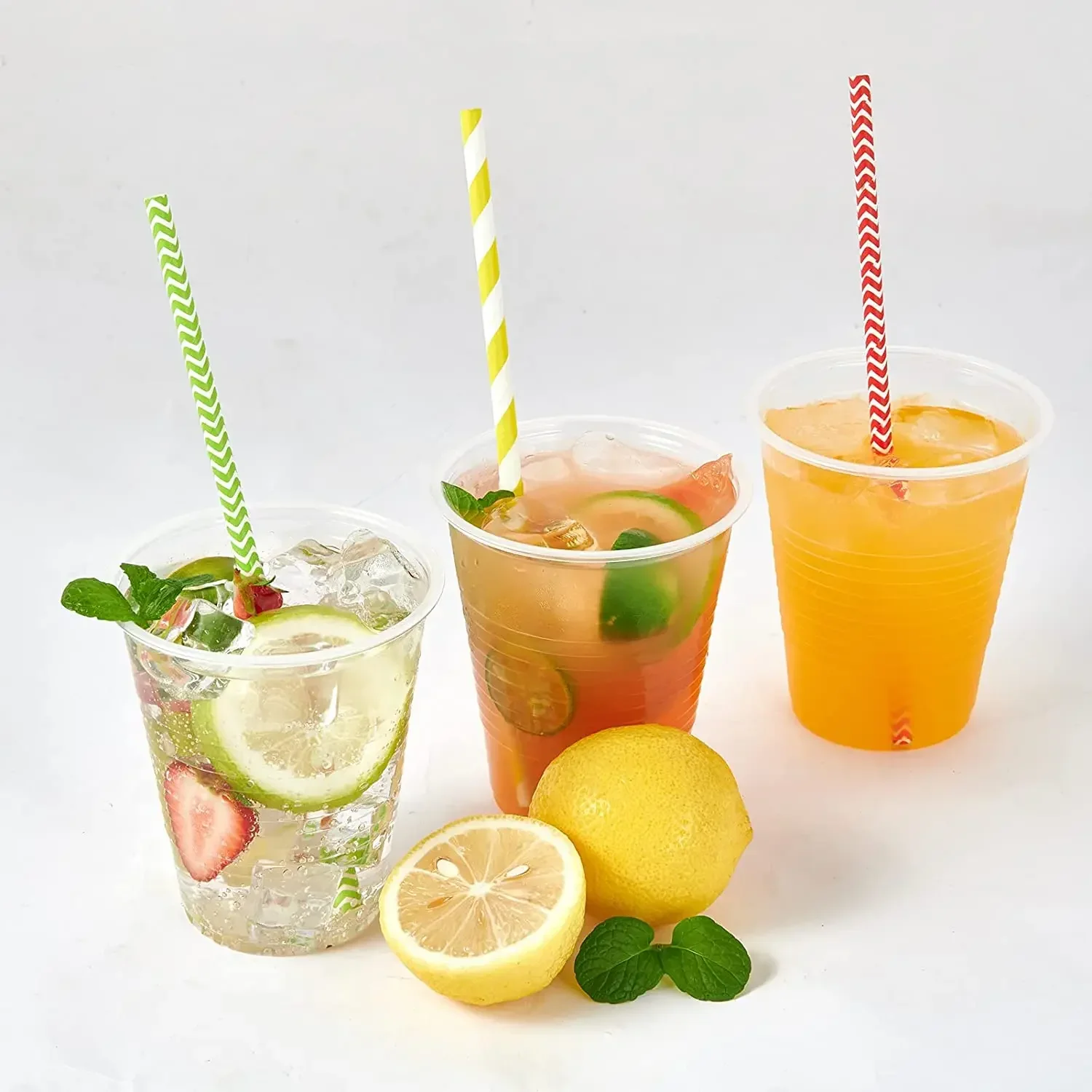 Birthday Party Supplies Plastic Cups Disposable Paper Cups Picnic Plastic Cups Paper Cup Outdoor Party Tableware 160/170/200ml 25/50