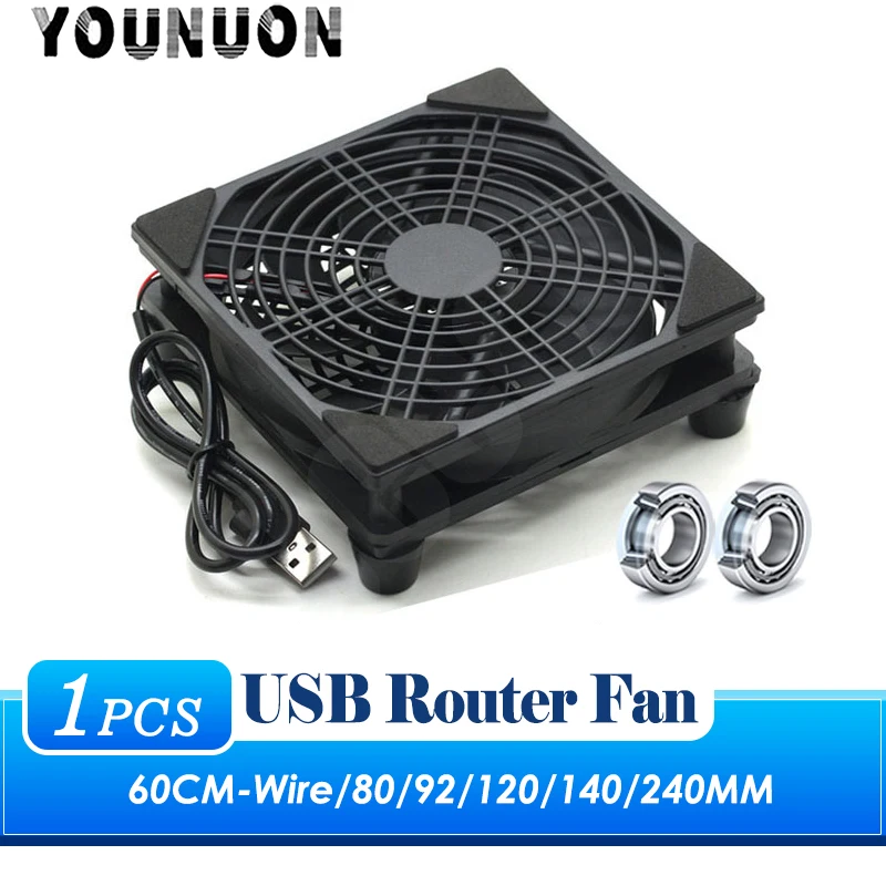 Ventilador de Mesa Silencioso para tv Box Refrigerador pc com Parafusos Faça Você Mesmo 5v 80 mm 92 mm 120 mm 240 mm