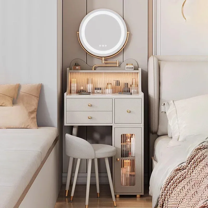 Minimalista Vanity Desk Storage Make Up Corner Modern Small Cosmetic Table Chair Comodini Tavolo Trucco Furniture