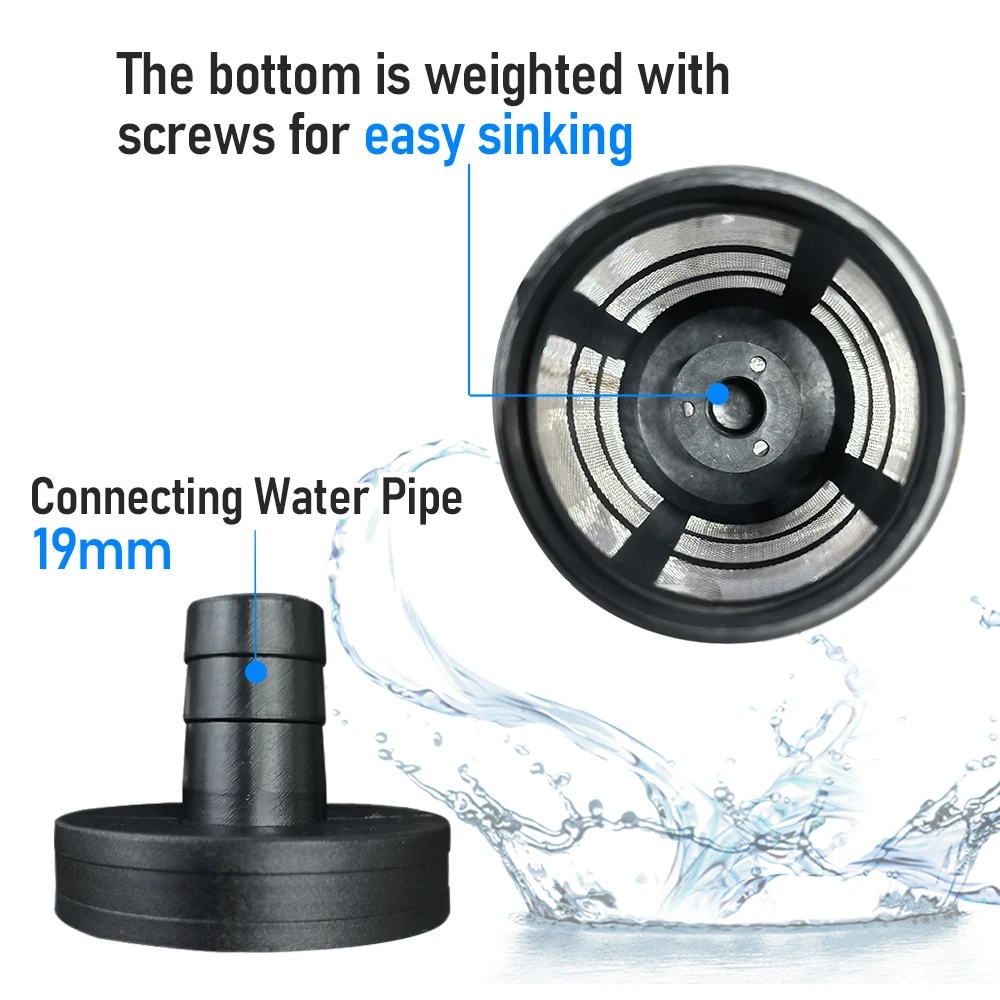 Plastic Water Suction Filter For High Pressure Washer Connector Dust Strainer Water Pump 19mm water suction filter