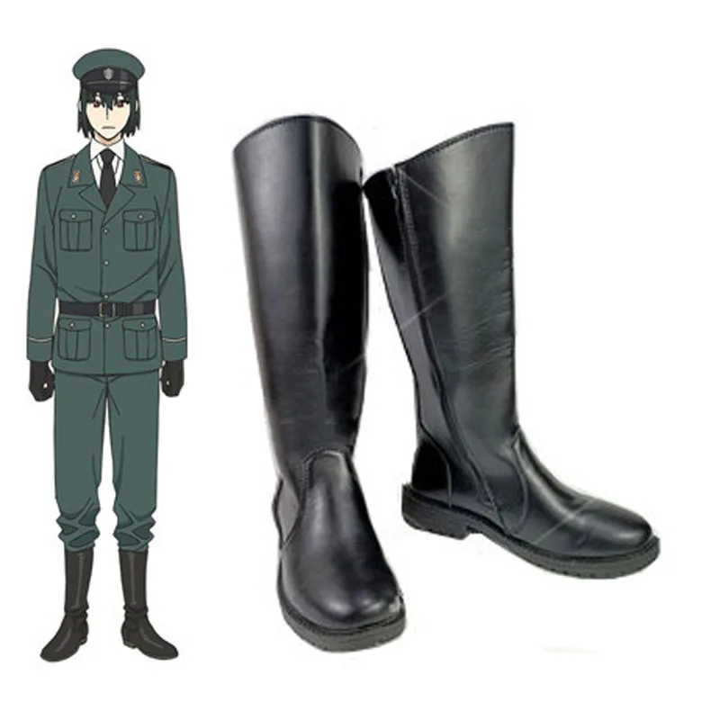 Anime Yuri Briar Black Cosplay Boots for Men Women Halloween Party ...