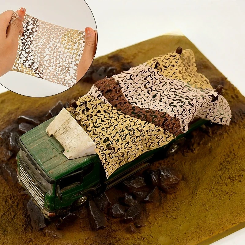 1pc Sand Table Scene Cover Net, Sand Table Model Cover Net, Concealed Camouflage Cloth, DIY Micro Landscape Decorative Ornaments