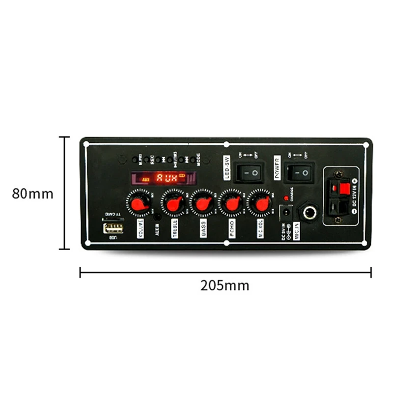 블루투스 앰프 보드 스퀘어 댄스 지지대, AUX U 디스크, 5-8 인치 스피커, DIY 홈 시어터, 7.4V