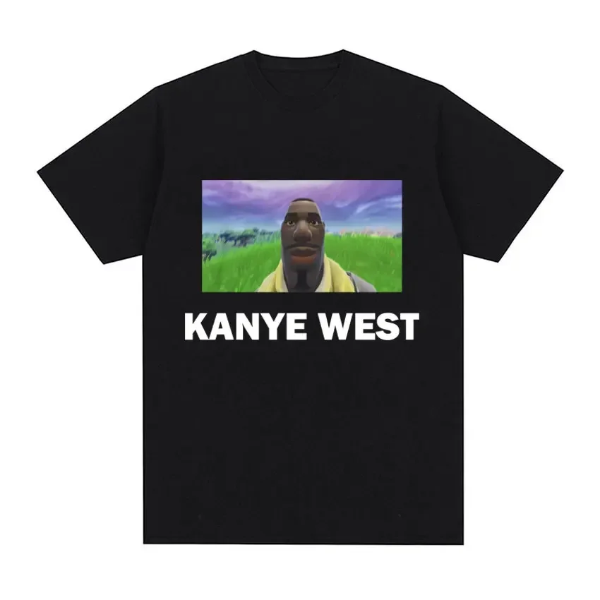 

Funny Kanye West Meme Graphics T-shirt Men Women's Hip Hop Fashion Vintage Short Sleeve T-shirts Oversized Streetwear T Shirt