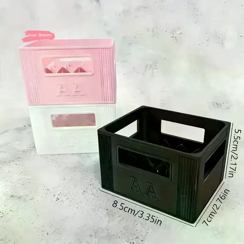 Y-1Pcs 대용량 30/20 칸막이 내구성 플라스틱 정리함 3D 인쇄된 AAA/AA 배터리 보관함 가정 장