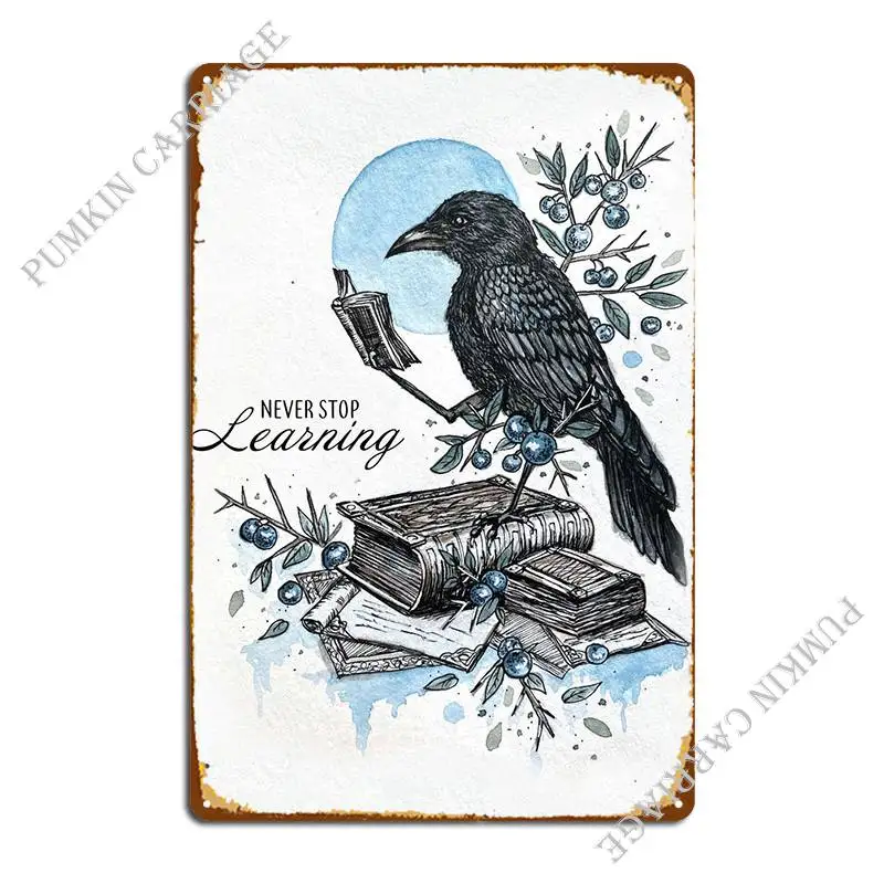 Raven Metal Sign Cinema Pittura Soggiorno Cinema Tin Sign Poster