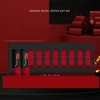 10pcs/set Retro Liquid Velvet Matte Lip Gloss Red Lipstick Nude Makeup Women Long Lasting Waterproof Beauty Box Cosmetics Gift 4