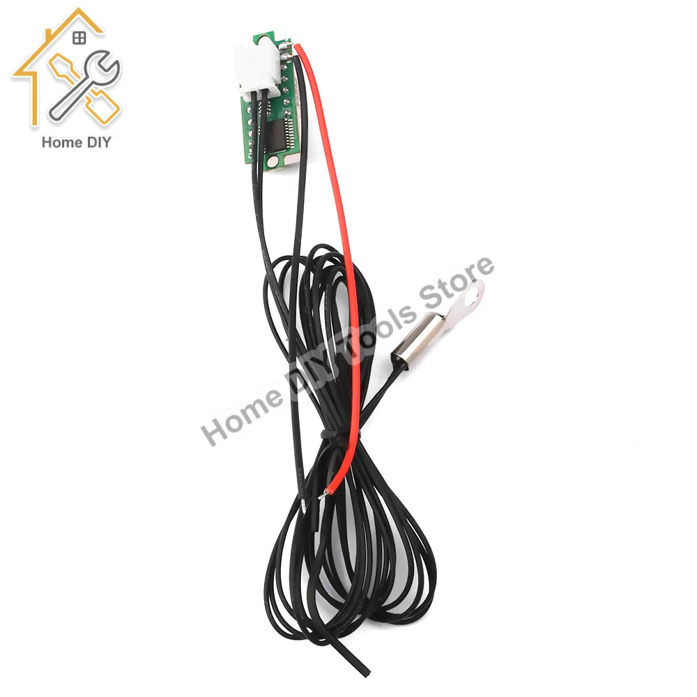 DC4-28V Digital Thermometer-50~210℃/-58~410℉ Temperature Sensor With NTC Waterproof Metal Probe