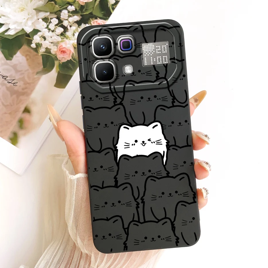 Cute Cat Astronaut Cartoon Soft Silicone Phone Case
