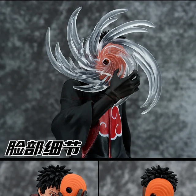 Naruto shippuden modelo gk zetsu máscara uchiha obito figura 25cm alta 1/6  pvc anime estatueta estátua coleção brinquedo tobi figma - AliExpress