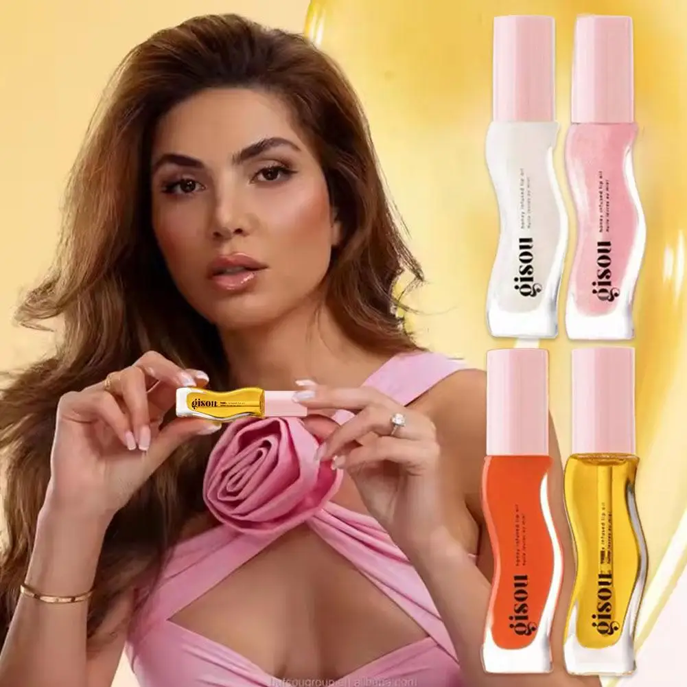 Water Light Honey Essence Lip Oil Long Lasting Moisturizing Fruity Shimmer Jelly Reduce Lip Lines Liquid Lipstick Gloss Makeup 4