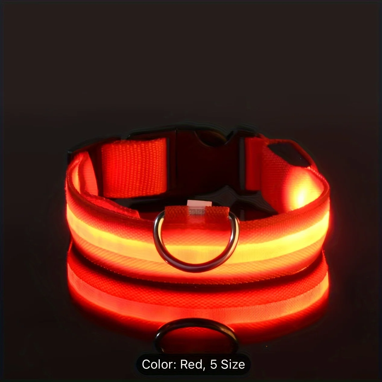 Reflective LED Dog Collar for Night Safety 3