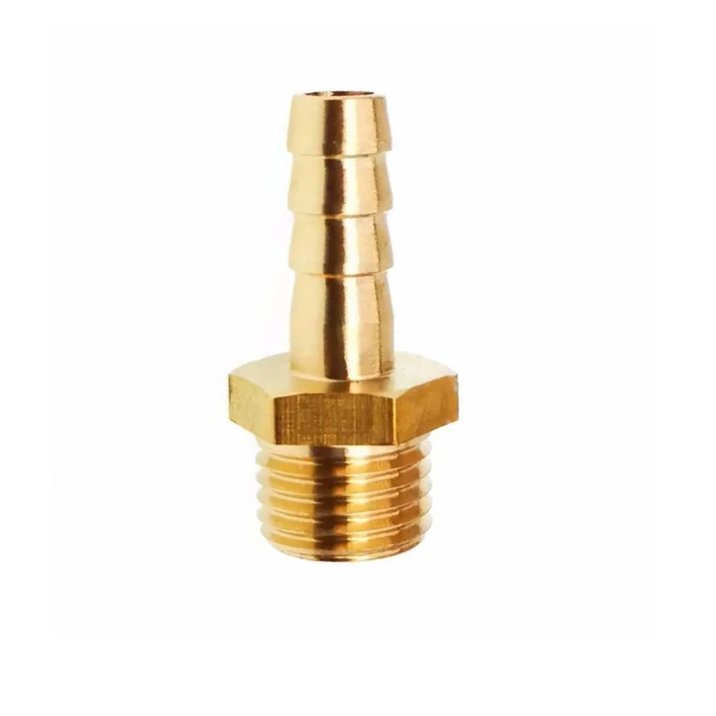 BSP Male Female Hose Barb Nipple Straight/Elbow 90 Degree Brass Pipe Fitting Connector 1/8"-1" 3-50mm