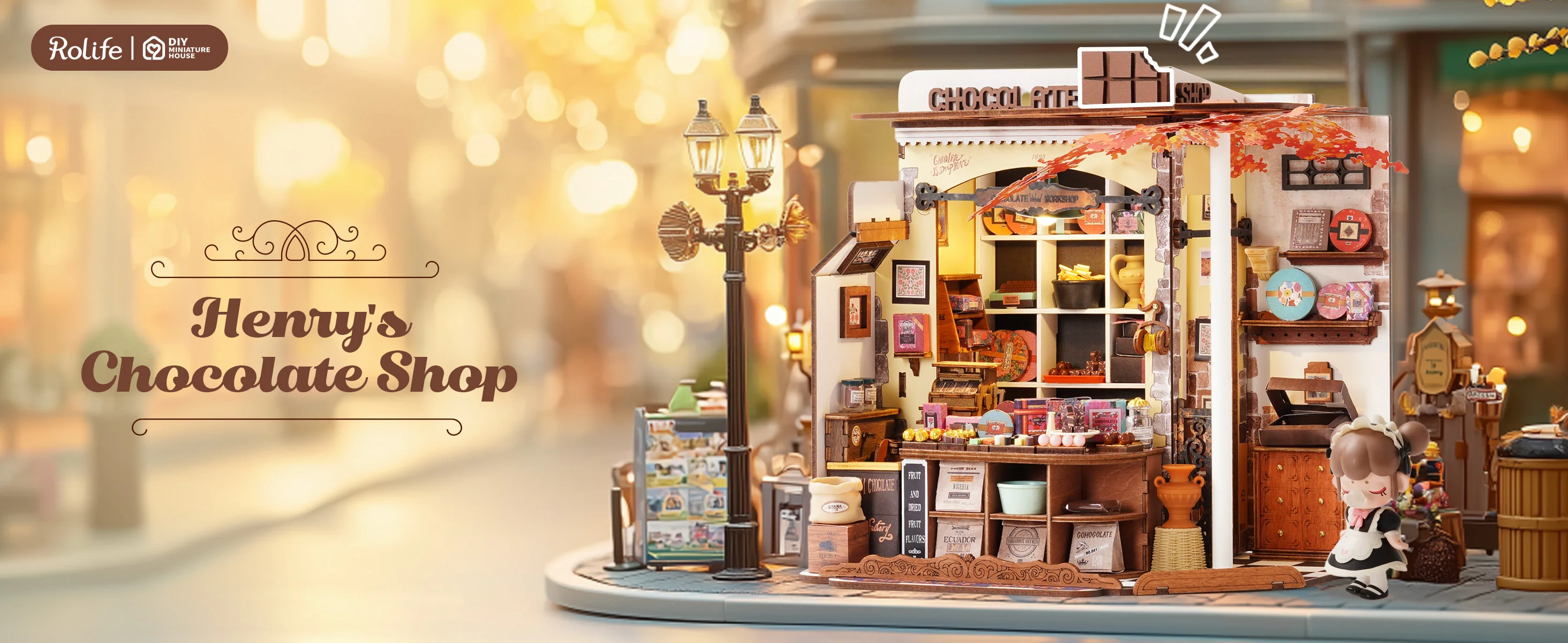 ROBOTIME 3D Wooden Dollhouse Kit Unique Gift Home Decoration Ornament DIY Challenging Miniature House Craft for Adults Teens