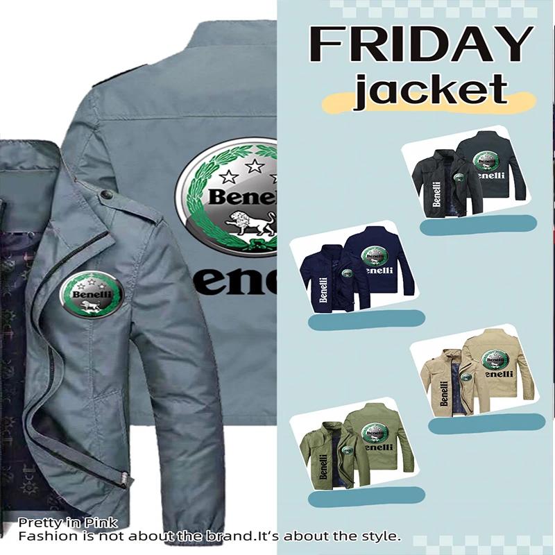 

Motorcycle Jackets for Men Benelli Coat Men's Coats Men's Autumn Clothing Parkas Man to Man Windbreaker Camping Male Golf Wear