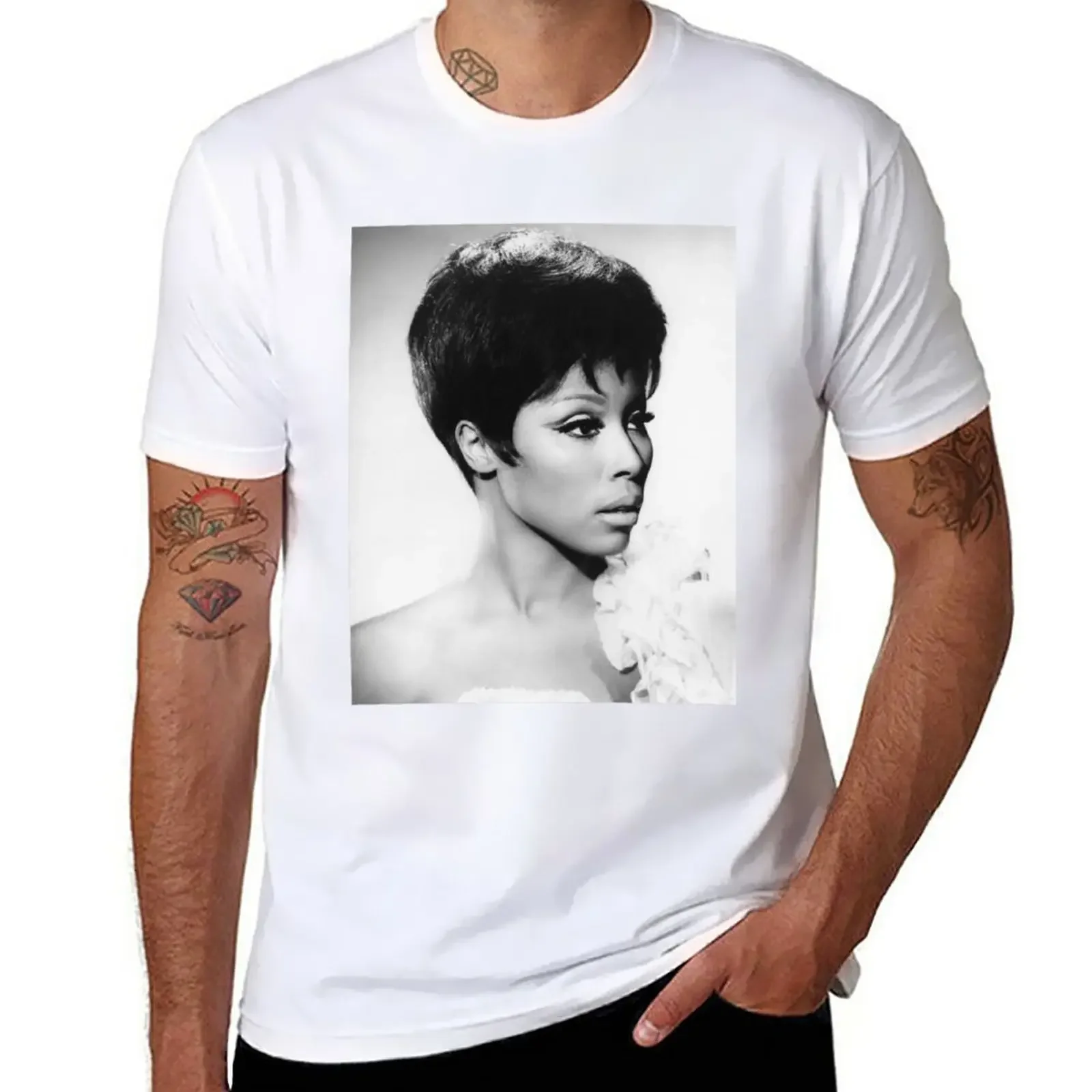 

DIAHANN CARROLL T-Shirt tops summer top Aesthetic clothing Men's t-shirt