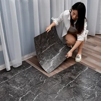 Simulated Marble Tile Floor Sticker PVC Waterproof Self-adhesive for Living room Toilet Kitchen Home Floor Decor 3d Wall sticker 2