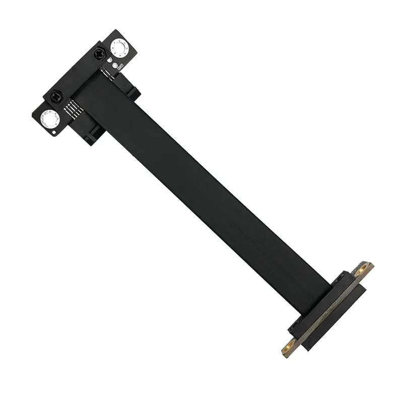 Doppio cavo di prolunga PCIe da 3,0 x1 a x1 ad angolo retto da 90 gradi R11SL-TL 8G/bps PCI Express ad alta velocà 1x Riser Card Ribbon Extender  7