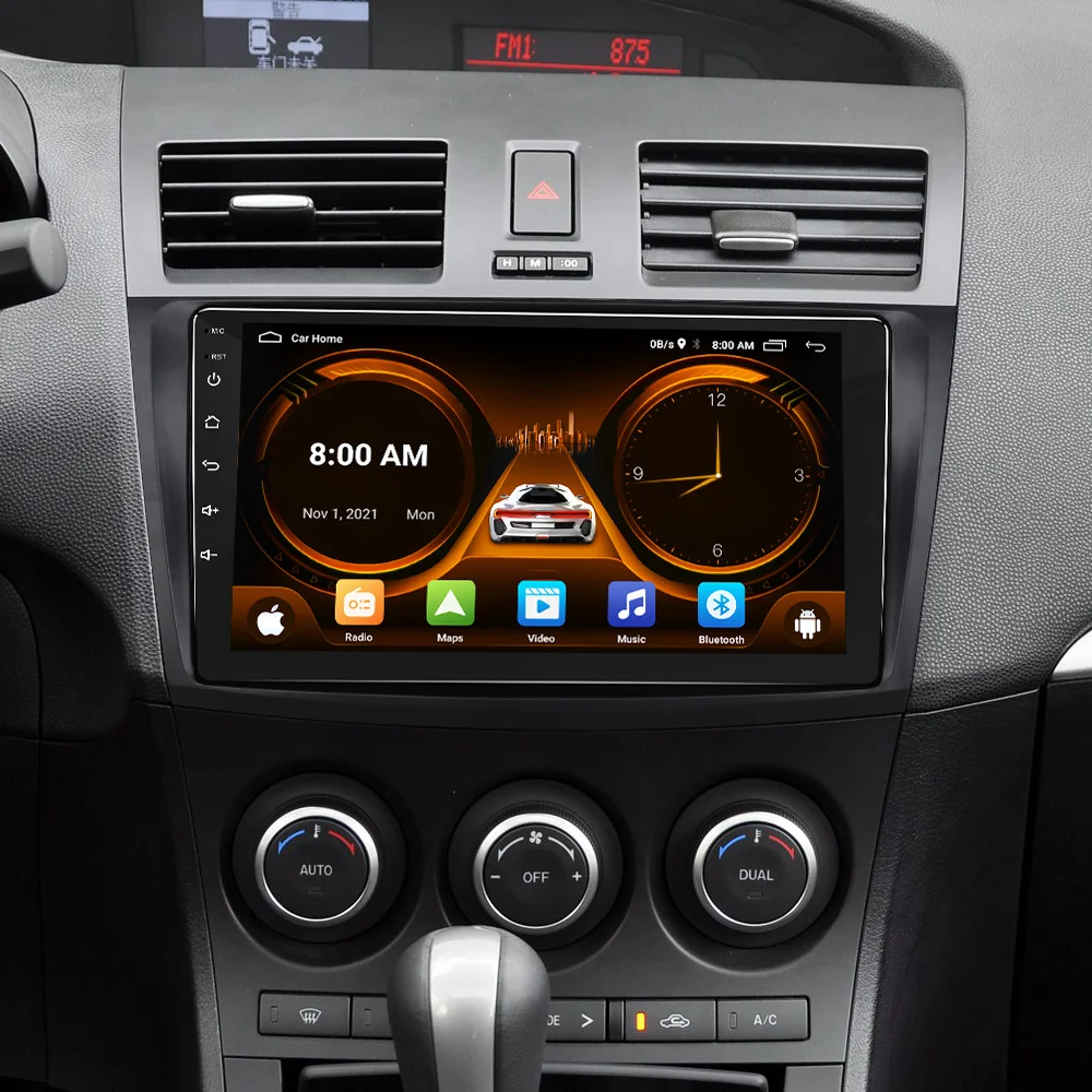 2 Din Car Radio Android 13 Multimedia Player 4G GPS Navigation Carplay DVD Head Unit car multimedia player car radio for Mazda 3 2009 2010 2011 2012 2013