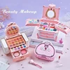 Kids Cosmetics Makeup Set Suitcase Dressing Case Girl Princess Kids Lipstick Eye Shadow Set A Birthday Present Toys Beauty Box 1