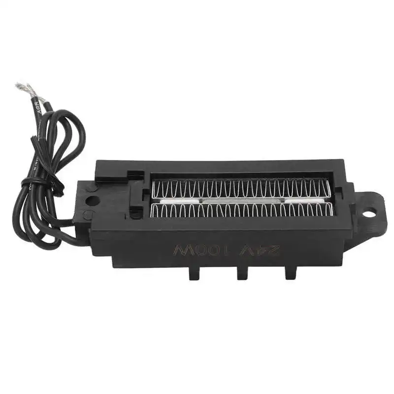 24V 100W PTC Air Heater Thermostatic Heating Temperature Resistant PTC Room Heater with Bracket Safe DIY Household Supplies heating element,electric heating fan